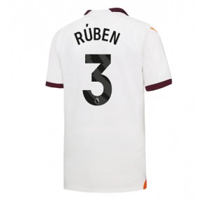 Manchester City Ruben Dias #3 Venkovní Dres 2023-24 Krátký Rukáv